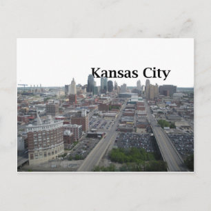 Kansas City Skyline med Kansas City i Himlar Vykort
