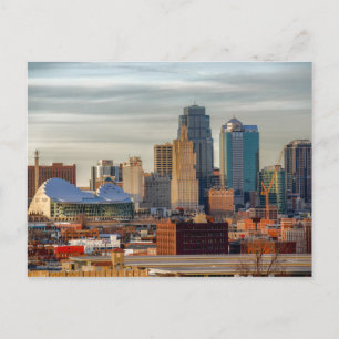 Kansas City Skyline Postcard Vykort