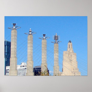 Kansas City Skyline Poster