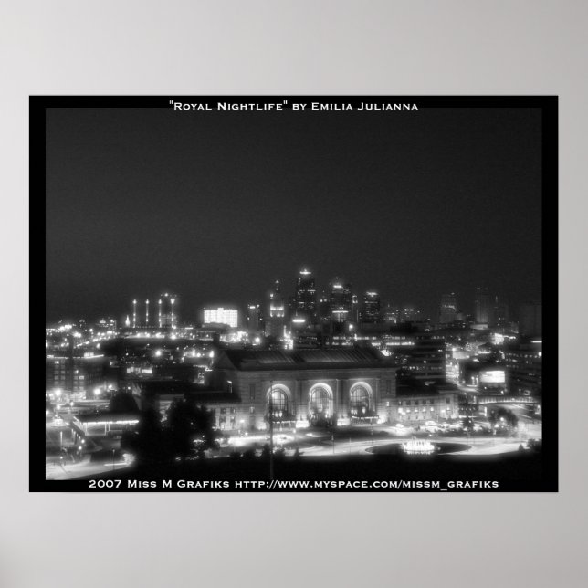 Kansas City Skyline Poster (Framsidan)