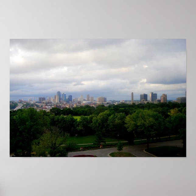 Kansas City Skyline Poster (Framsidan)