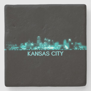 Kansas City Skyline Stenunderlägg