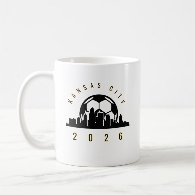 KANSAS CITY SOCCER 2026 T-Shirt Kaffemugg (Vänster)