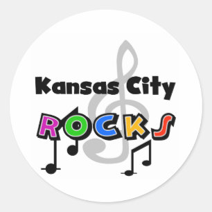 Kansas City Sten Runt Klistermärke