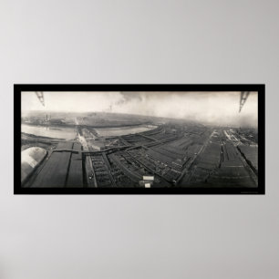 Kansas City Stockyardsfoto 1907 Poster