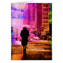 Kansas City, Tillfällen Colorful Grunge Hälsningskort