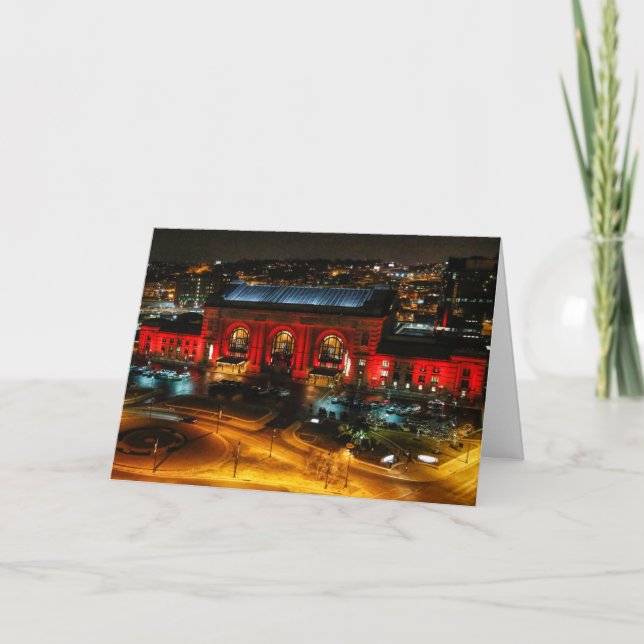 Kansas City Union Station Greeting Card Kort (Framsida)