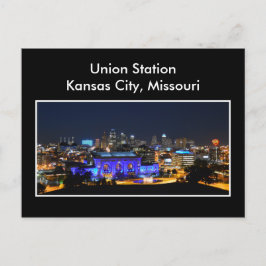 Kansas City Union Station i Blue Vykort