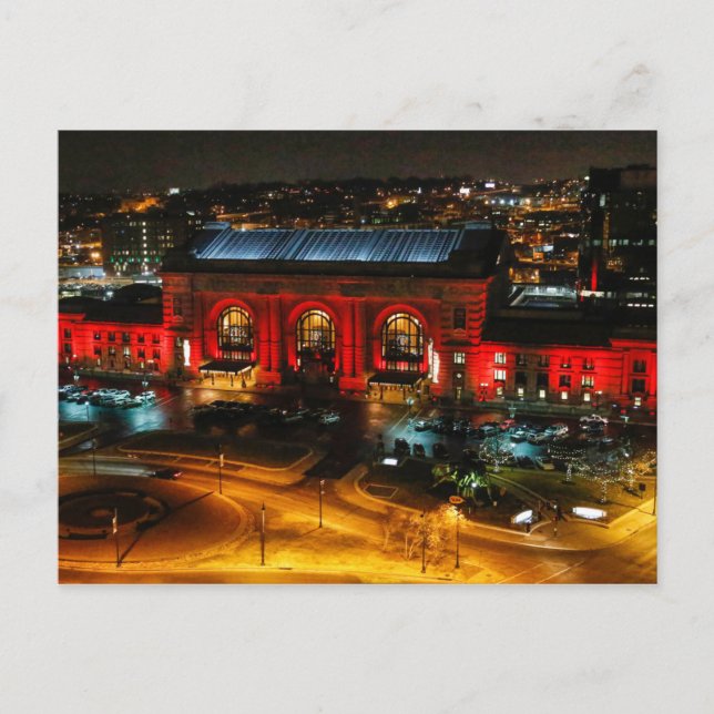 Kansas City Union Station i Red Postcard Vykort (Framsida)