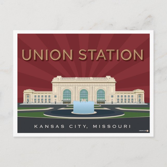 Kansas City Union Station - vykort (Framsida)