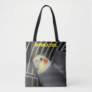Kansas Cockatiel closeup Tote Bag Tygkasse