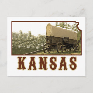 Kansas Covered Wagon Vykort