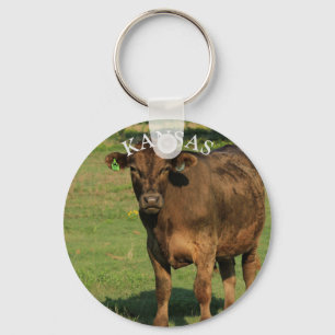 Kansas Cow Nyckelring