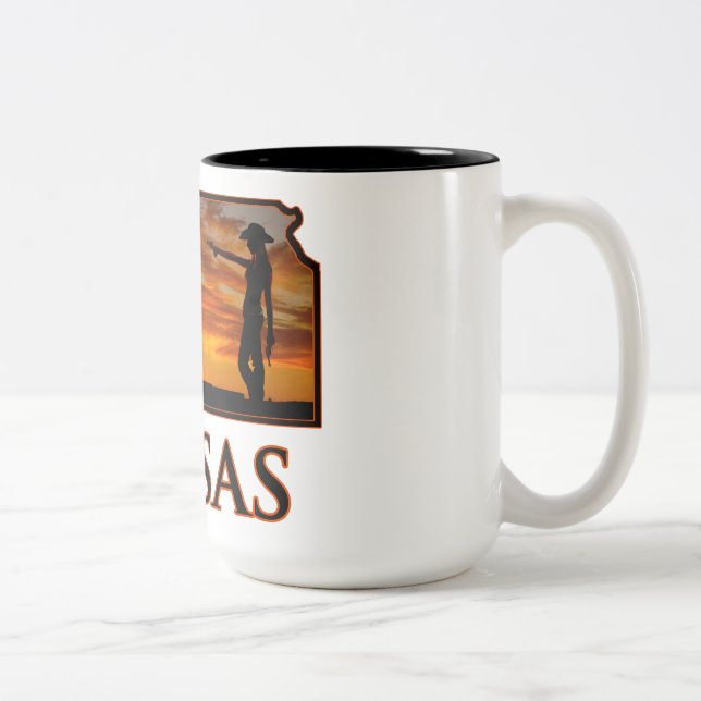 Kansas Cowgirl Två-Tonad Mugg (Höger)