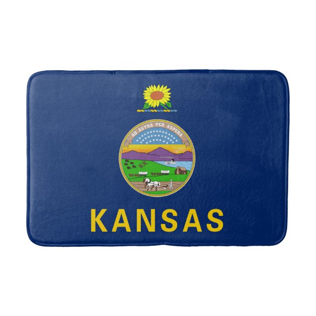 Kansas delstatsflagga badrumsmatta (Framsidan)