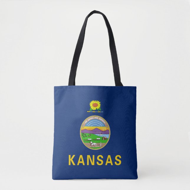 Kansas delstatsflagga tygkasse (Framsida)