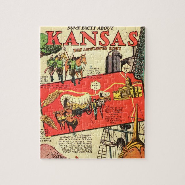 Kansas den statliga solrosen pussel (Vertikal)
