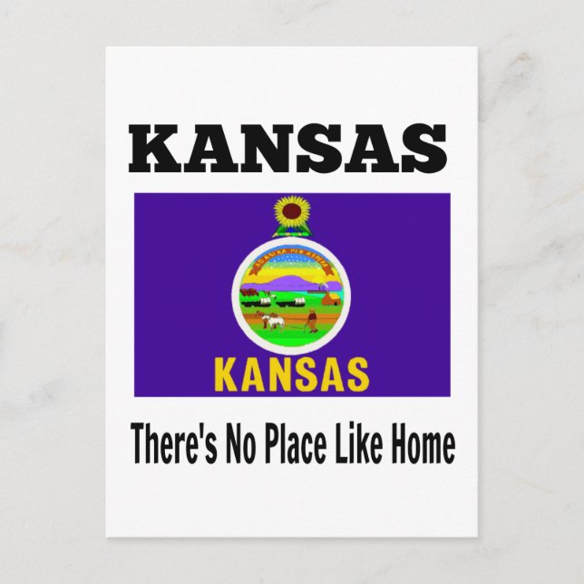 Kansas, det finns ingen Ställe som hem. Vykort (Framsida)