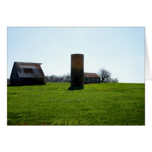 Kansas Farm Land Hälsningskort