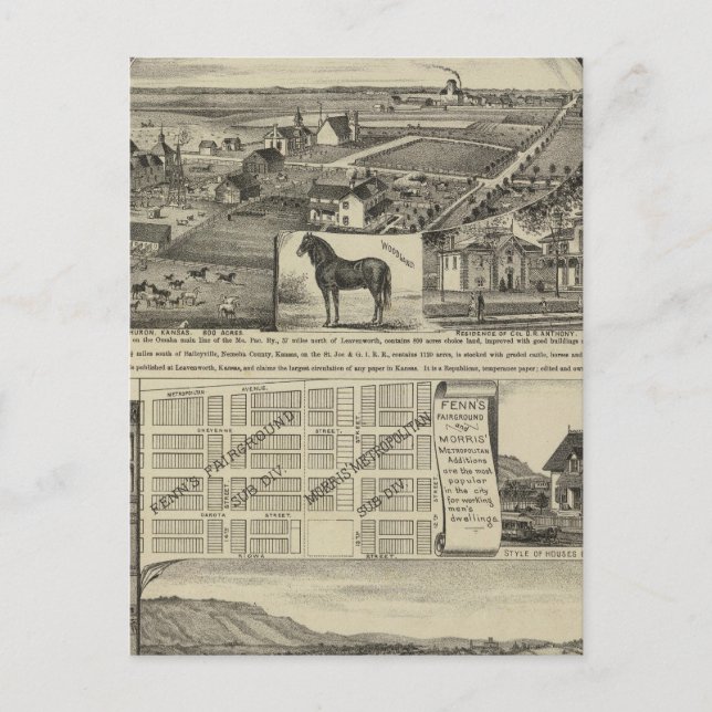 Kansas Farms Vykort (Framsida)