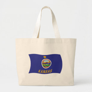 Kansas Flag Totebag Jumbo Tygkasse