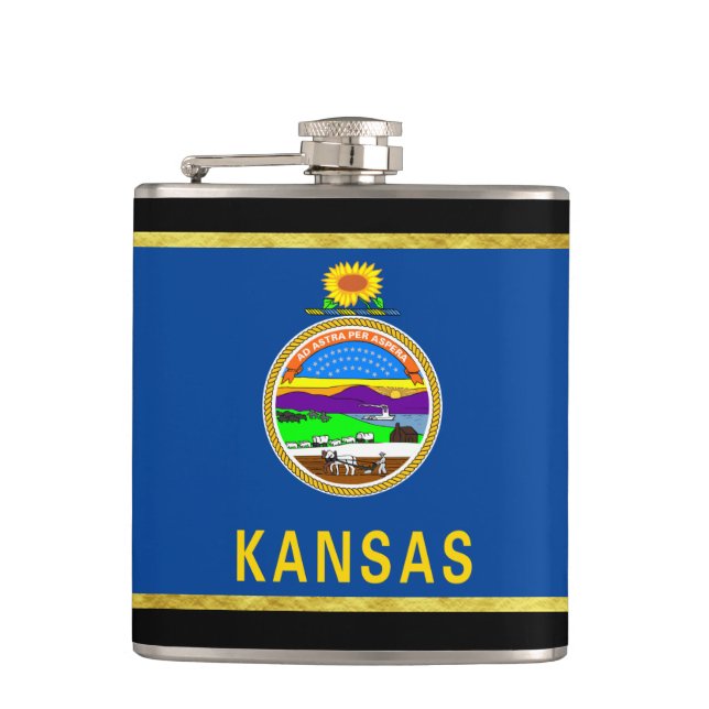 Kansas flagga fickplunta (Framsidan)