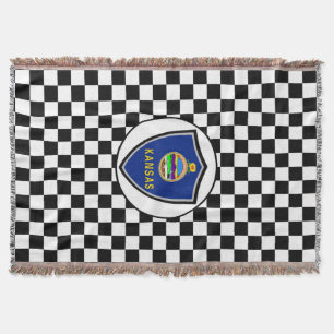 Kansas flagga filt