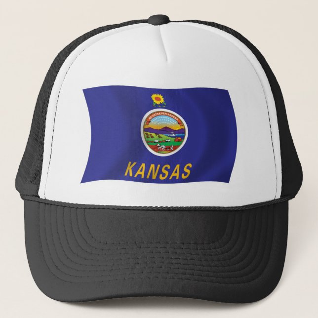 Kansas Flagga Hatt Keps (Framsida)