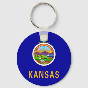 Kansas Flagga Keychain Nyckelring