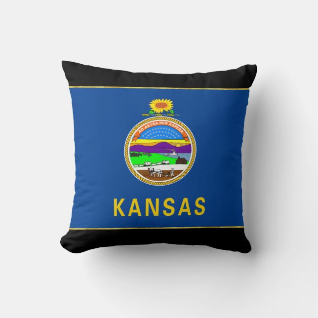 Kansas flagga kudde (Framsida)