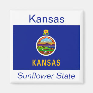 Kansas Flagga Magnet