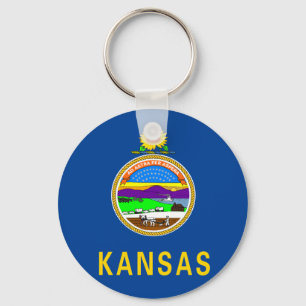 Kansas flagga nyckelring