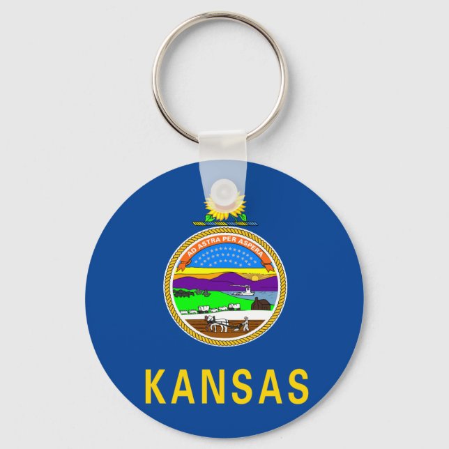 Kansas flagga nyckelring (Framsida)