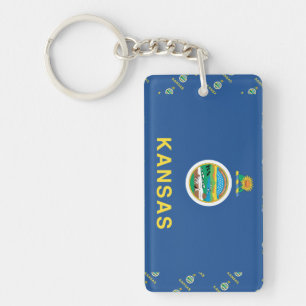 KANSAS flagga Nyckelring