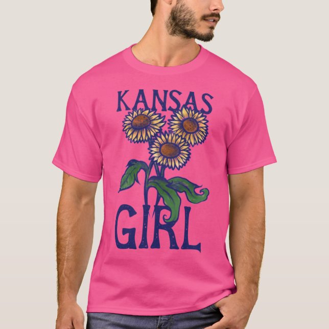 Kansas Flicka 2 T Shirt (Framsida)