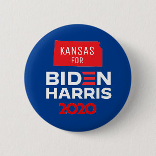 Kansas för Biden Harris 2020 Knapp