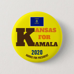 Kansas för Kamala Harris till president 2020 Knapp