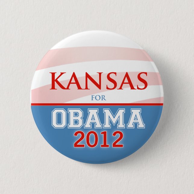 KANSAS för Obama 2012 Knapp (Framsida)