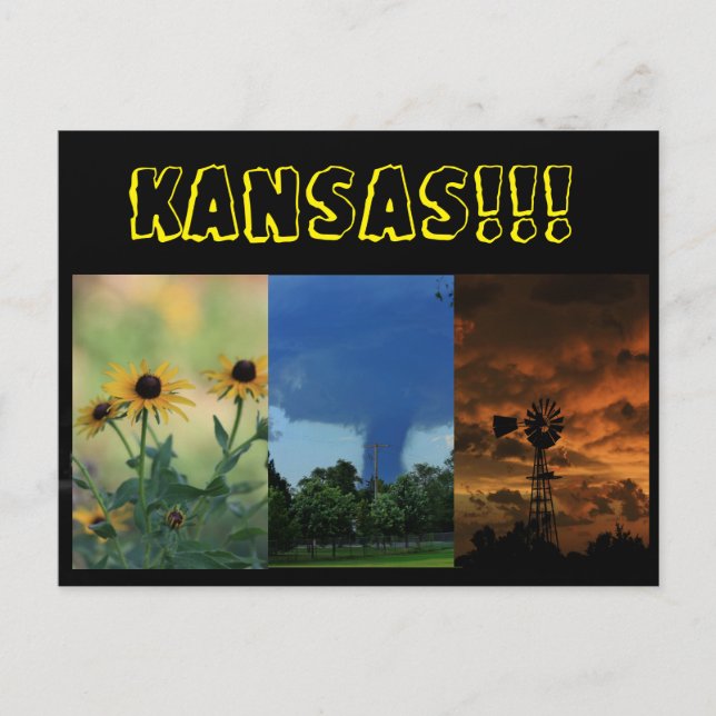 Kansas-fotovykort Vykort (Framsida)