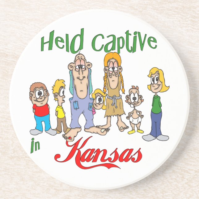 Kansas Funny Trailer Park Sandstone Underlägg (Framsidan)