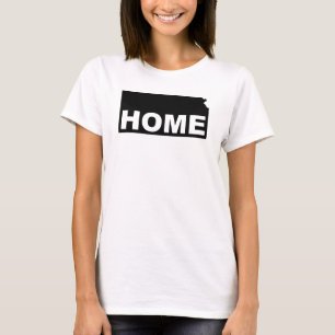 Kansas Hemifrån Från Stat T-Shirt Tees