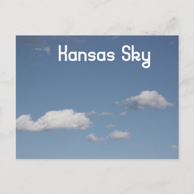 Kansas Himmel vykort (Framsida)