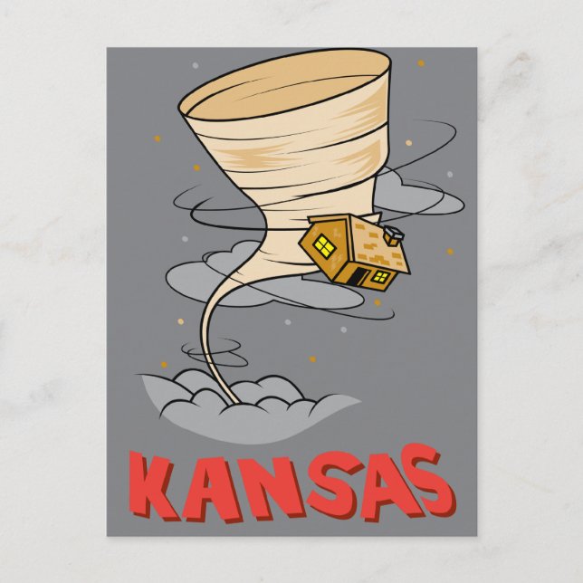 Kansas Hurricane Vykort (Framsida)