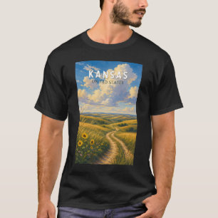 Kansas Illustration Resa Konst Vintage T Shirt