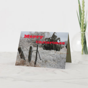 Kansas Isig julhälsningskort Helgkort