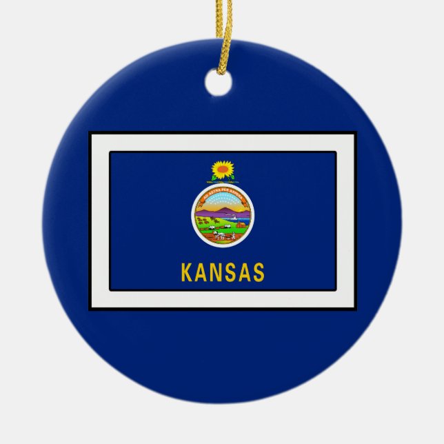 Kansas Julgransprydnad Keramik (Framsidan)