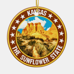 Kansas Julgransprydnad Keramik