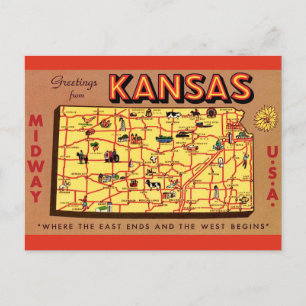 Kansas kart vykort