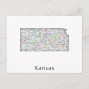 Kansas karta vykort