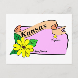 Kansas Karta Vykort
